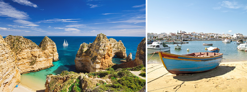 Se det flotte havneløb i Lagos, Portugal